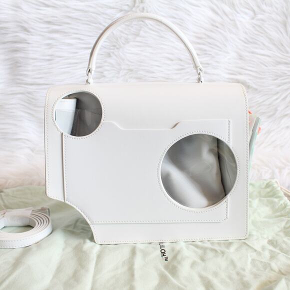 Off-White Meteor Shower Jitney 2.8 Top Handle Satchel Crossbody Bag New - Picture 3 of 16